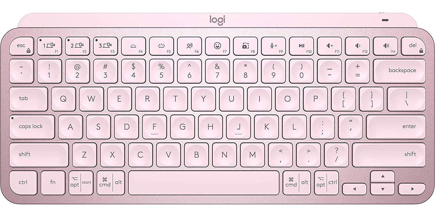 Logitech, Logitech MX Keys Mini Minimalist Wireless Illuminated Keyboard, Rose