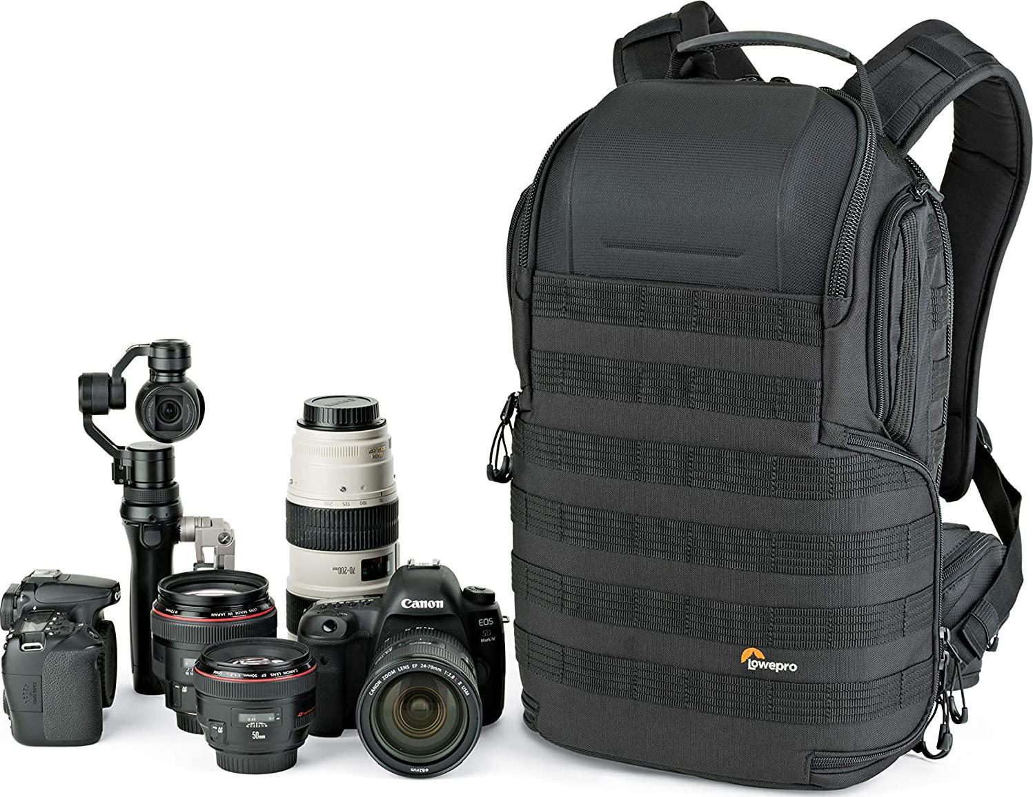 Lowepro, Lowepro ProTactic Modular Backpack with All Weather Cover, Camera Bag for Professional Use