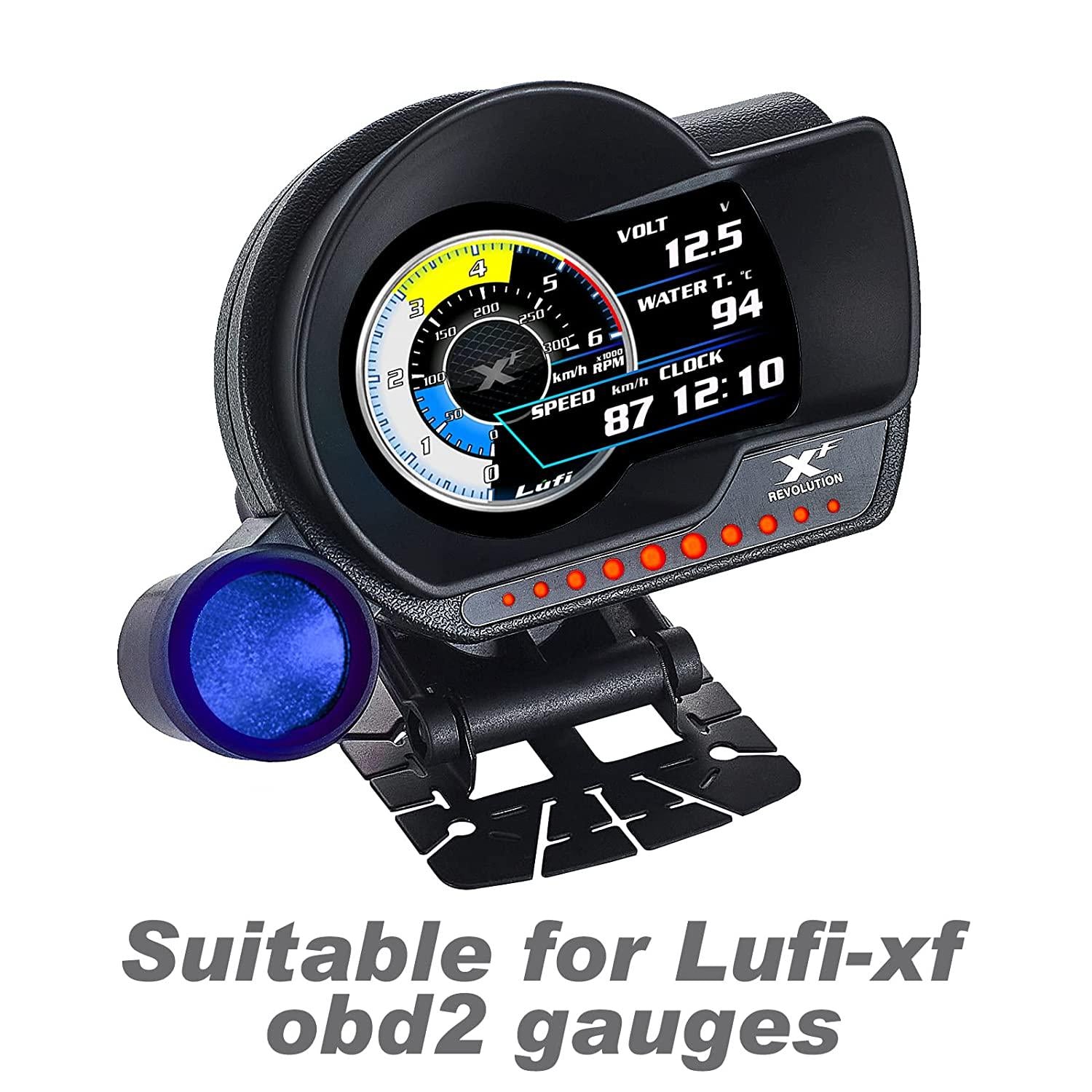 Lufi, Lufi Shift Light (Blue Light), Alarm Light Accessory, for Lufi Xf Obd2 Gauge , for Lufi X1 Gauges Display, Double Sided Tape Fix