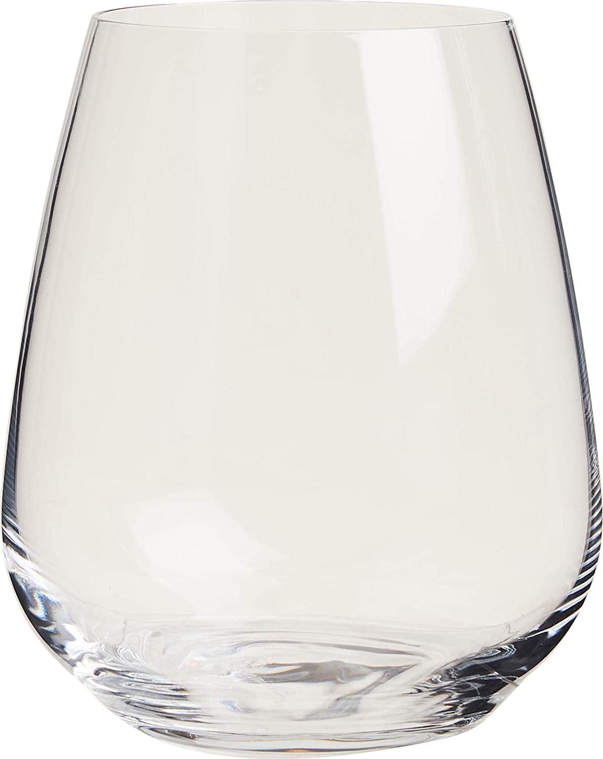 Luigi Bormioli, Luigi Bormioli 10291/02 Atelier Stemless Cabernet 670ml, Durable Wine Glass, Lead Free Crystal Wine Tumbler, Italian aerating Wine Glasses (Colour: Clear), Quantity: 1 Set, 6 Pieces, 23.25