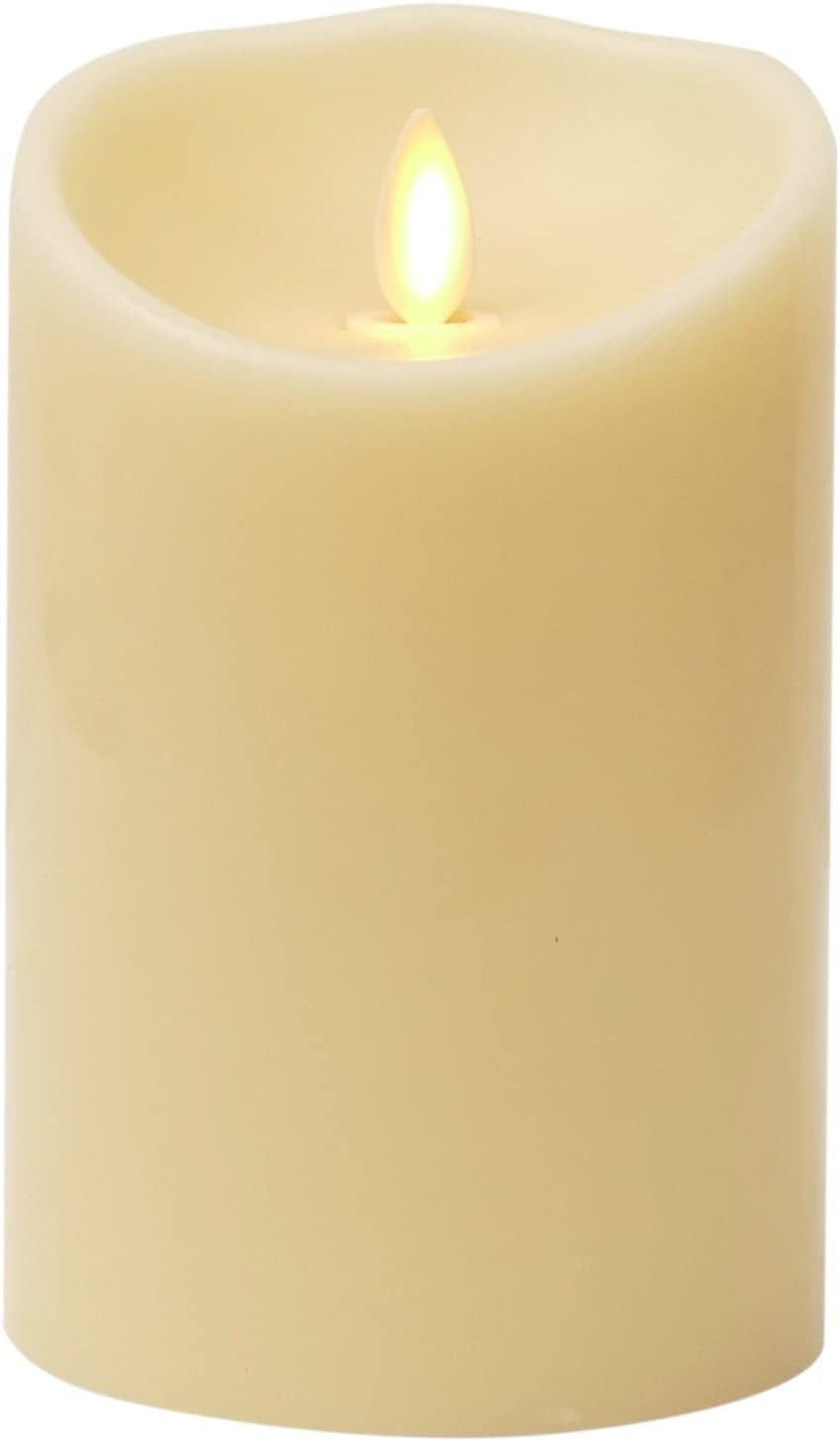 Luminara, Luminara Flameless Candle: Unscented Moving Flame Candle with Timer (5 Ivory)