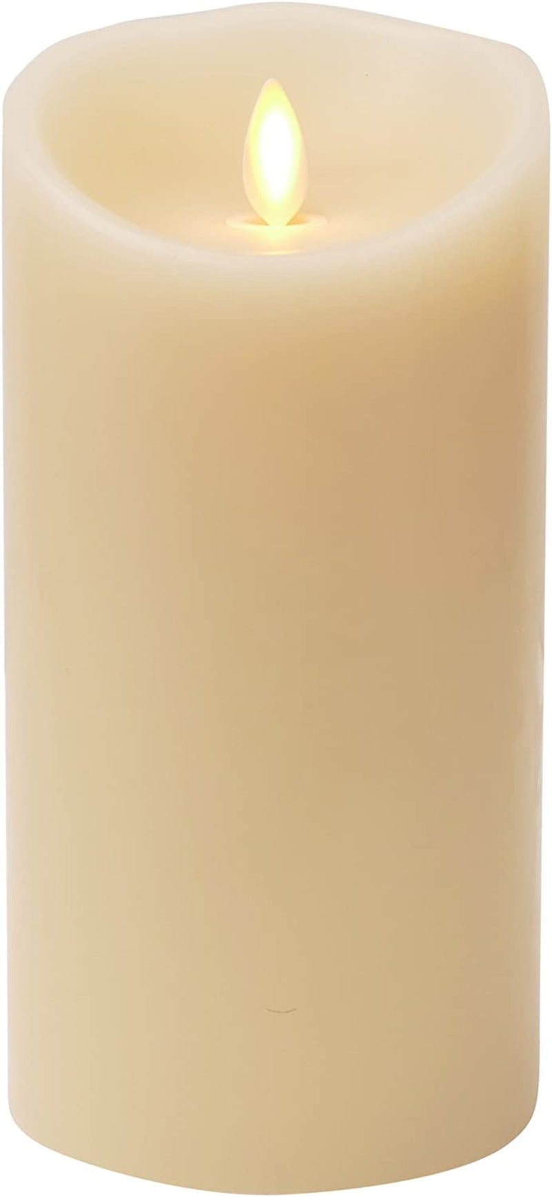 Luminara, Luminara Flameless Candle: Vanilla Scented Moving Flame Candle with Timer (7" Ivory)
