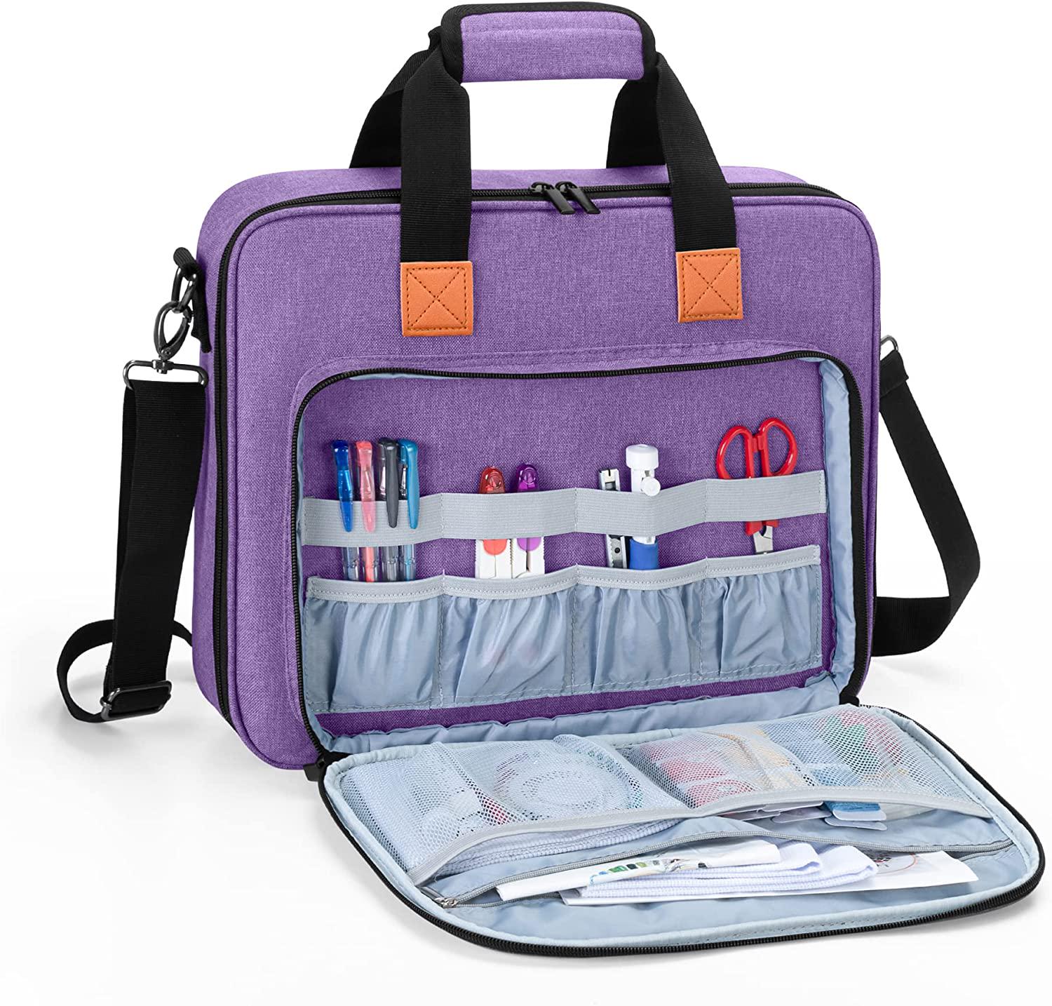 LUXJA, Luxja Embroidery Project Bag, Embroidery Kits Storage Bag (Bag Only), Purple