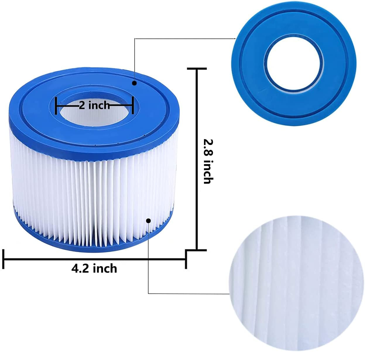 Lxiyu, Lxiyu 6-Pack Swimming Pool Spa Replacement Cartridge Type S1,For Intex-29001E 11692 Hot Tub Filters Type S1 Purespa Filter Pump Cartridge