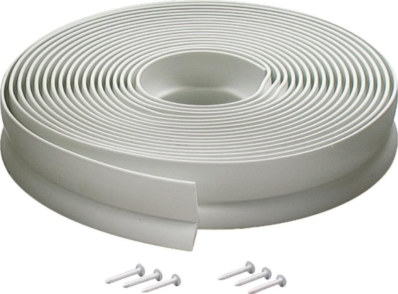 M-D Building Products, M-D Building Products Available 3822 Vinyl Garage Door Top and Sides Seal, 30 Feet, White
