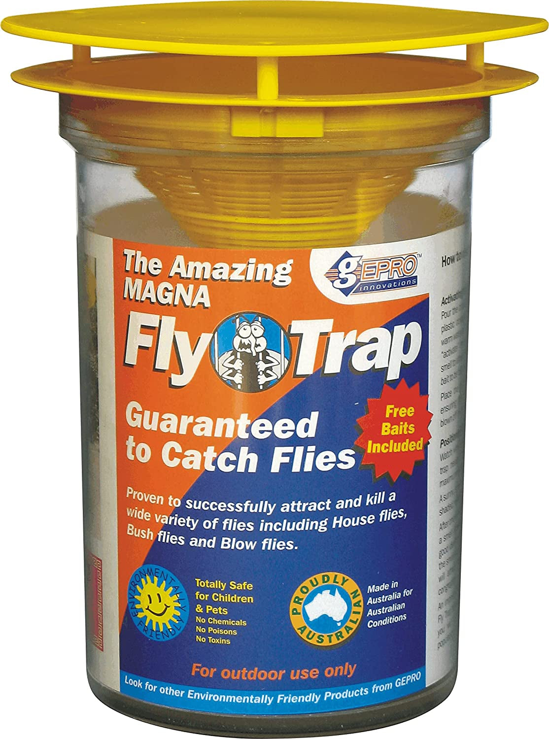MAGNA, MAGNA Outdoor Jumbo Fly Trap - Australia'S Best Value Big Fly Trap - Made in Australia