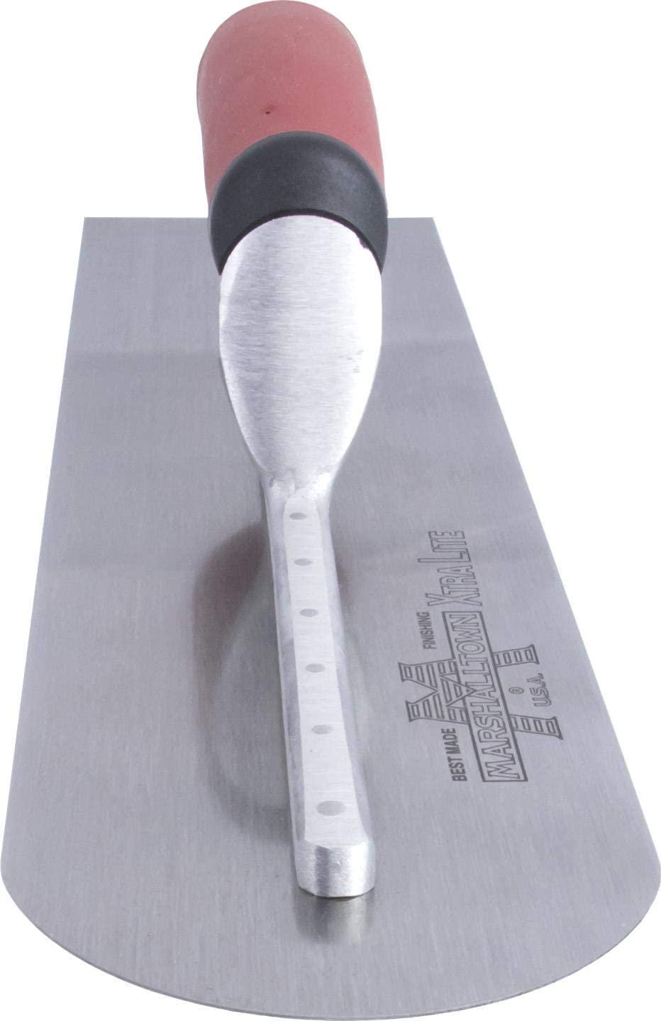 MARSHALLTOWN The Premier Line, MARSHALLTOWN The Premier Line MXS66RED 16-Inch by 4-Inch Rounded End Finishing Trowel with Curved DuraSoftHandle