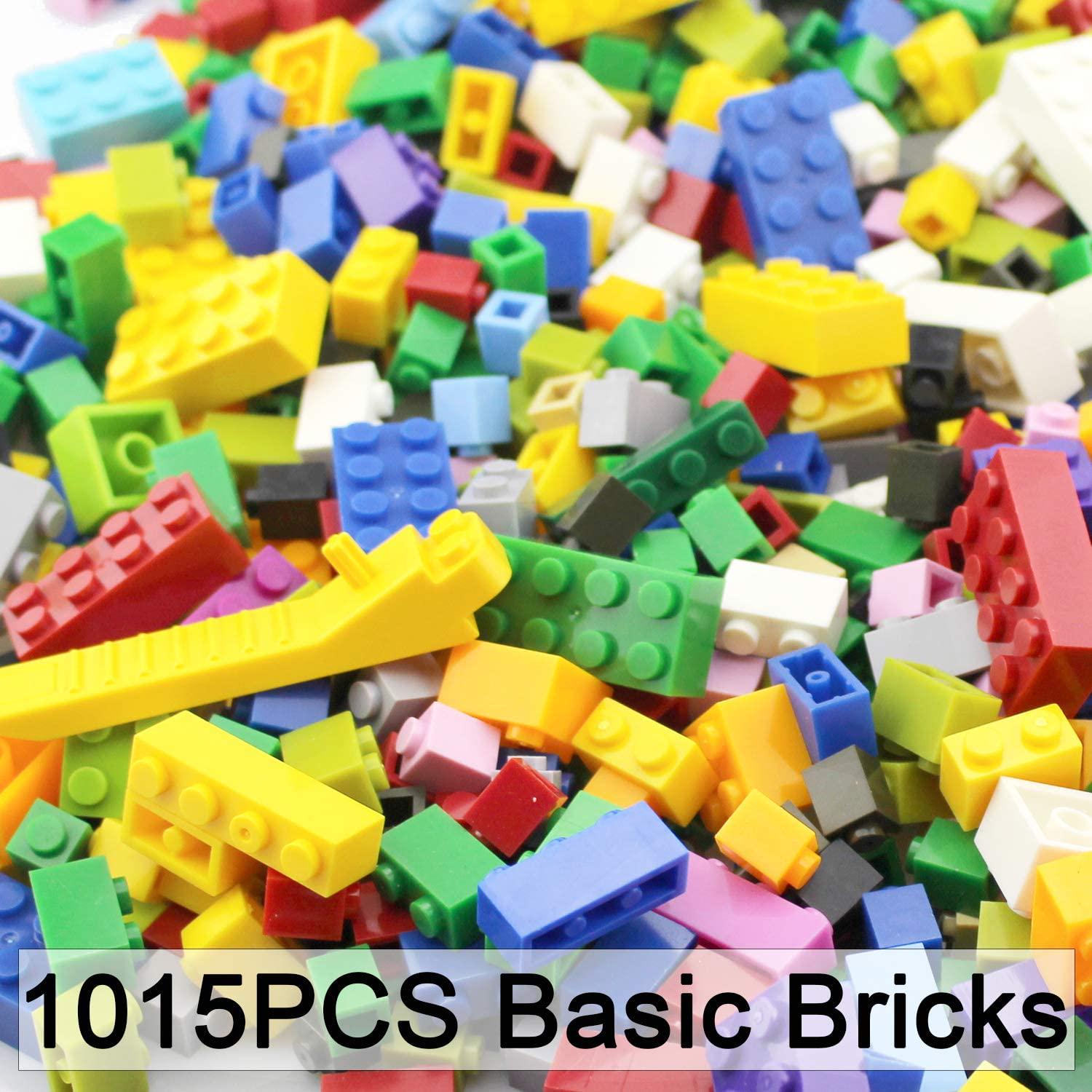 MARUMINE, MARUMINE Classic Building Bricks 1325 Pieces with Basic Blocks, Baseplate, Door, Roof, Plant, STEM Toys Construction Blocks Toy Starter Set for Boys Grils 6+, Compatible with All Major Brands