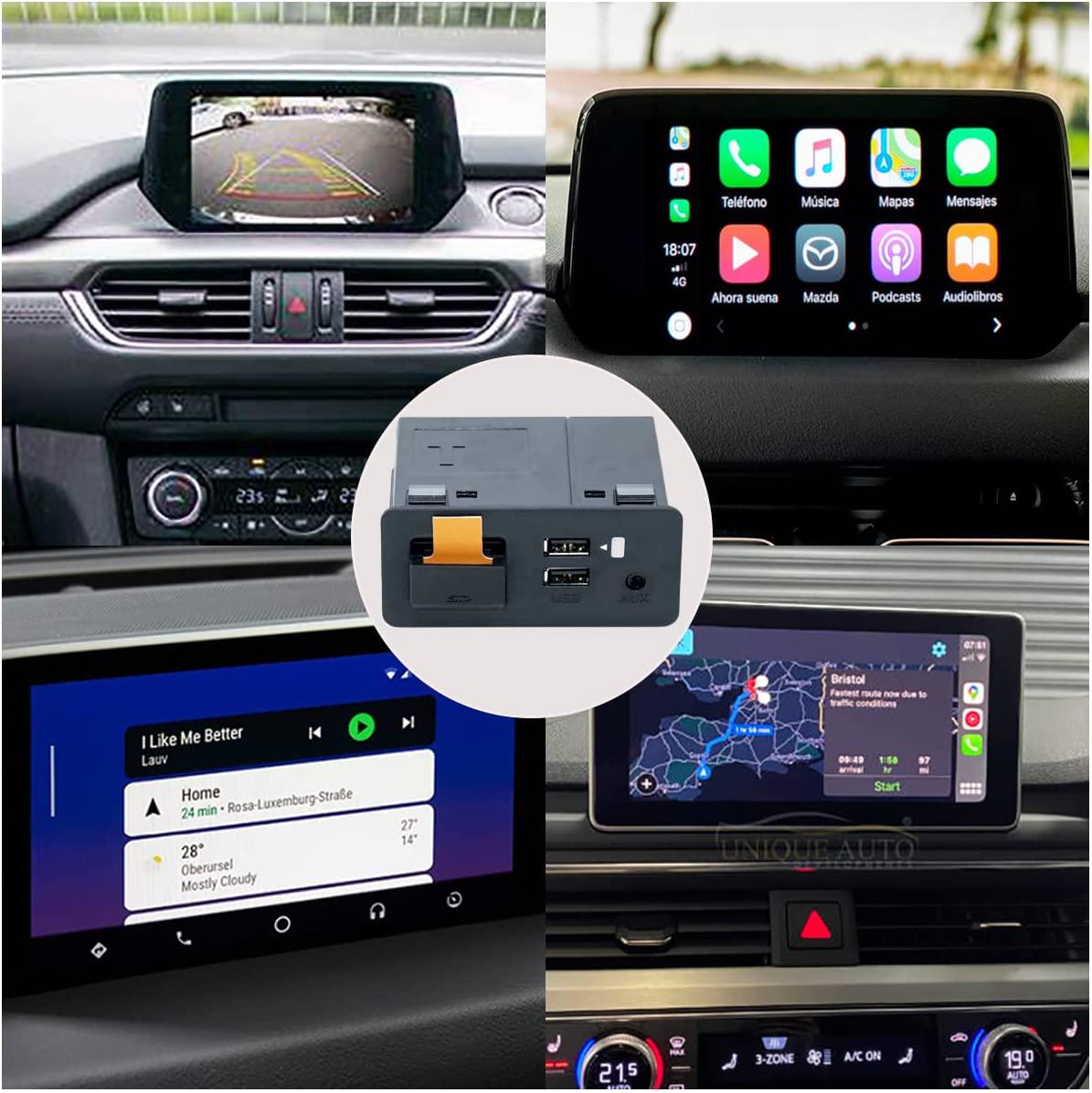 SDonestep, MAZDA Carplay, SDonestep Apple Carplay Adapter Compatible with Mazda CX3/CX5/CX9/MX5/mzd6 2014-2020, Fit for Carplay and Android Auto, TK78-66-9U0C Retrofit Kit Fits MZD Connect System, 00008FZ34