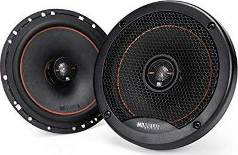 MB Quart, MB Quart RK1-116 Reference Car Speakers (Black, Pair) 6.5 Inch Coaxial Speaker System, 200 Watt, 2-Way Car Audio, 4 OHMS (Grills Included)