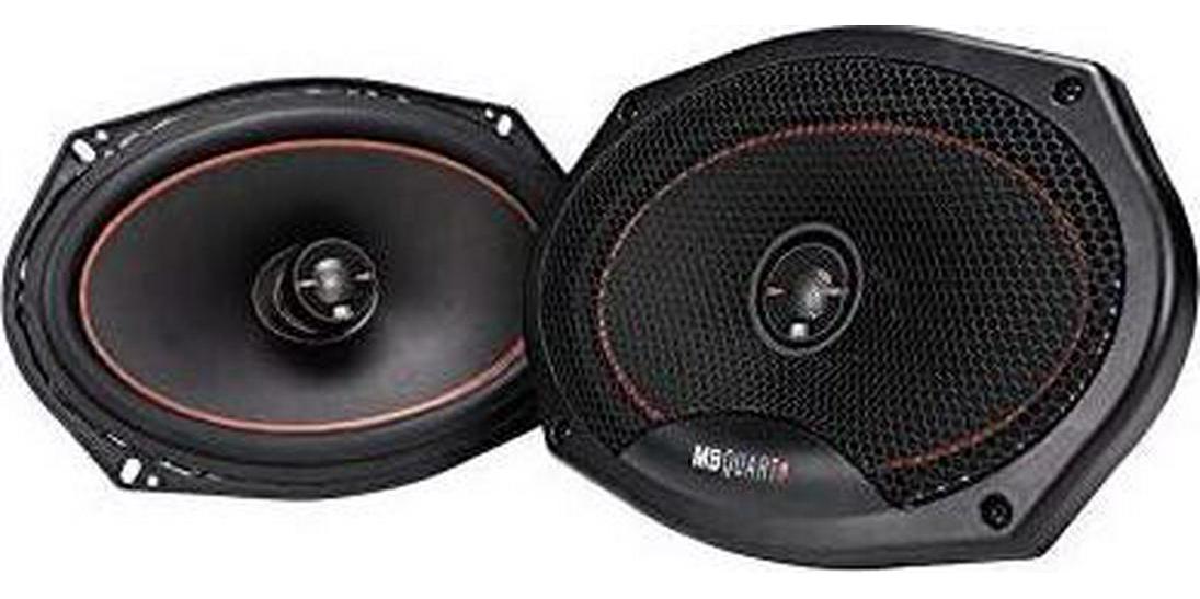 MB Quart, MB Quart RK1-169 Reference Car Speakers (Black, Pair) 6x9 Inch Coaxial Speaker System, 200 Watt, 2-Way Car Audio, 4 OHMS (Grills Included)