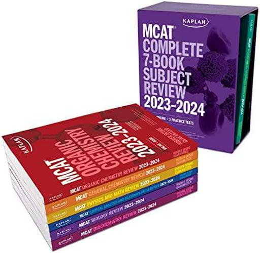 Kaplan Test Prep (Author), MCAT Complete 7-Book Subject Review 2023-2024, Set Includes Books, Online Prep, 3 Practice Tests (Kaplan Test Prep)