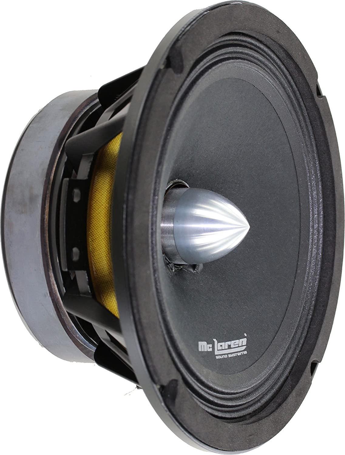 MC LAREN SOUND SYSTEMS, MCLAREN Audio MLM880 8 Midrange Car Speaker, 1.5 Vc, 350W Max