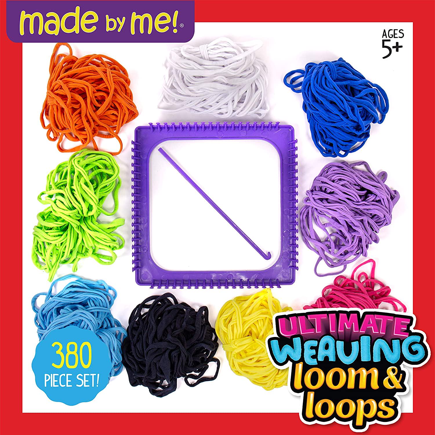 Made By Me, Made By Me 93352 Ultimate Weaving Loom by Horizon Group USA, Includes Over 360 Craft Loops and 1 Weaving Loom ( Exclusive), Multicolor