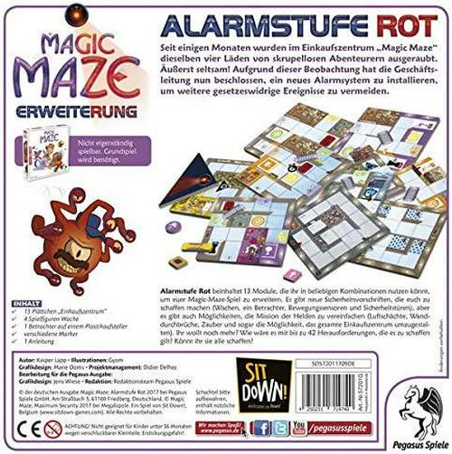 Sit Down, Magic Maze Maximum Security (Expansion) Board Game
