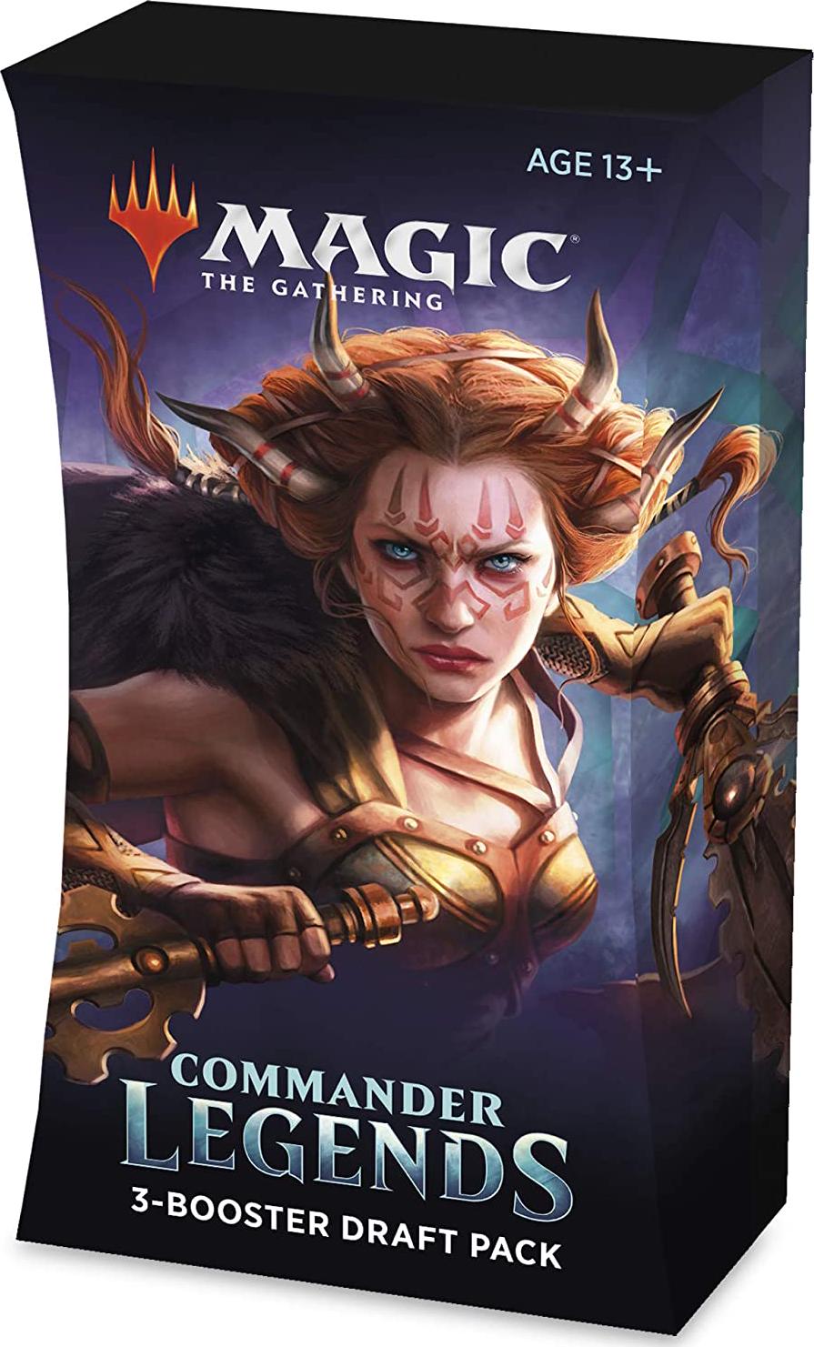 Magic The Gathering, Magic The Gathering Commander Legends 3-Booster Draft Pack 60 Cards 2 Legends Per Pack (C63300000)