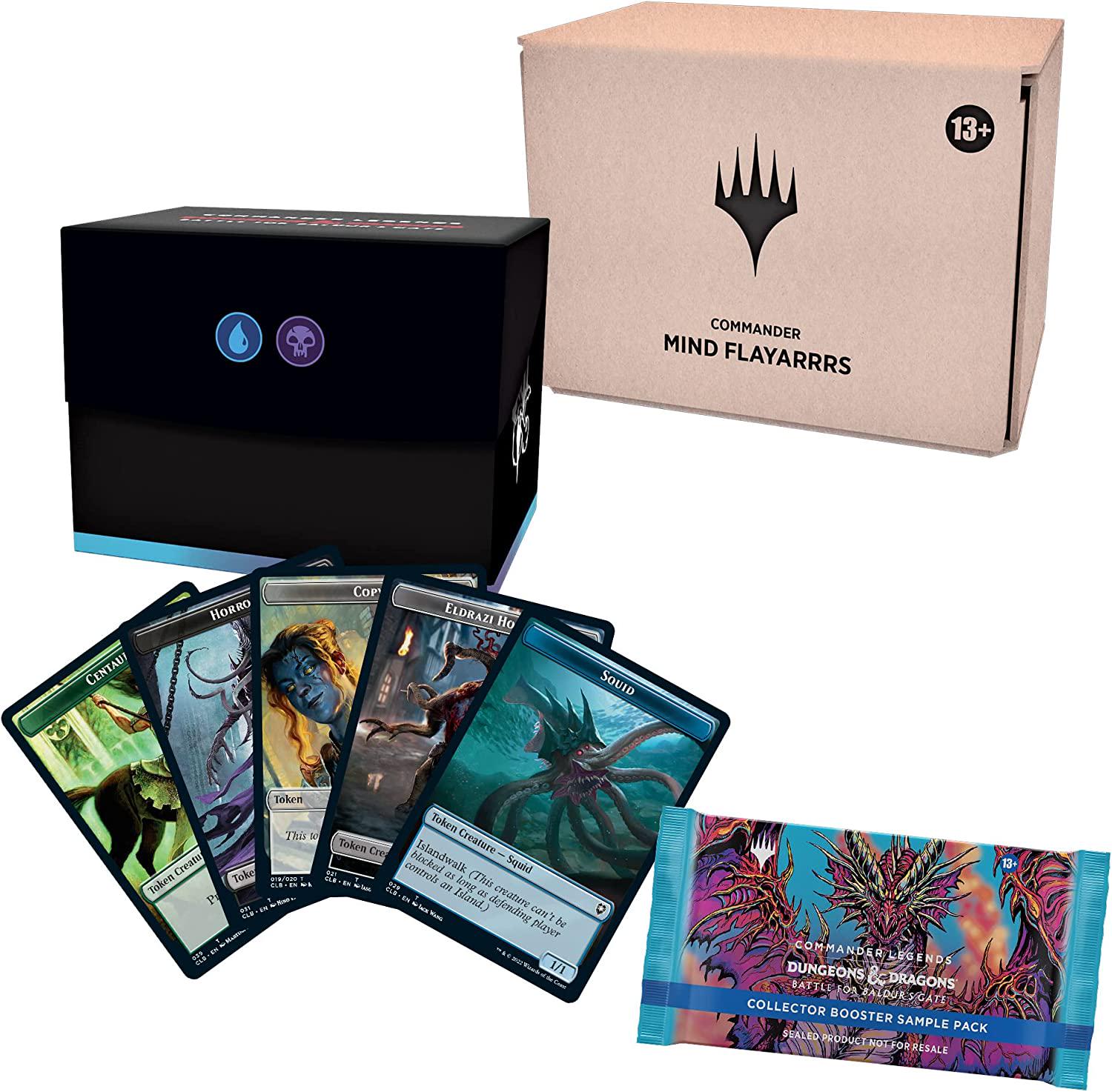 Magic The Gathering, Magic The Gathering Commander Legends: Battle for Baldur's Gate Commander Deck - Mind Flayarrrs | Minimal Packaging Version, D10160000