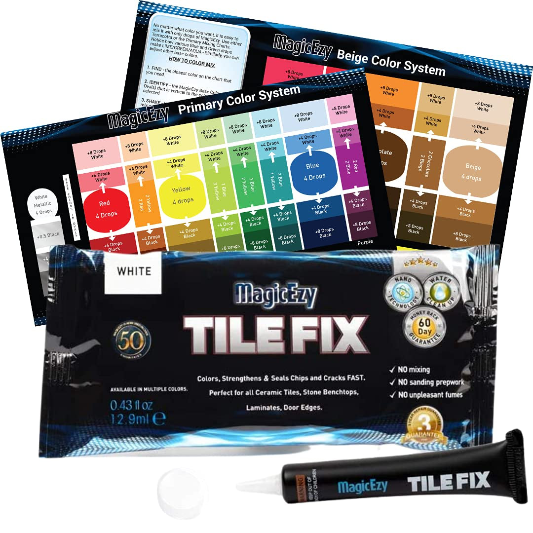 MagicEzy, Magicezy Tile Fix (White): Strong Tile Scratch Repair Filler