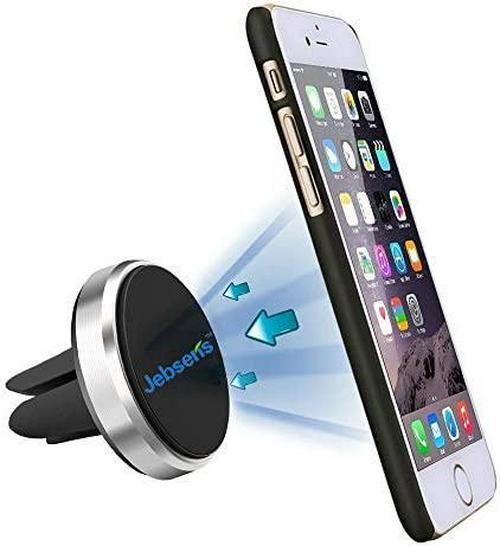 JEBSENS, Magnetic Air Vent Phone Car Mount, Jebsens CA03 Cell Phone Holder for Car, Universal Air Vent Magnetic Car Mount Holder for GPS Device, iPhone 7, 6S, Plus, Samsung and Android, Windows Smart Phones
