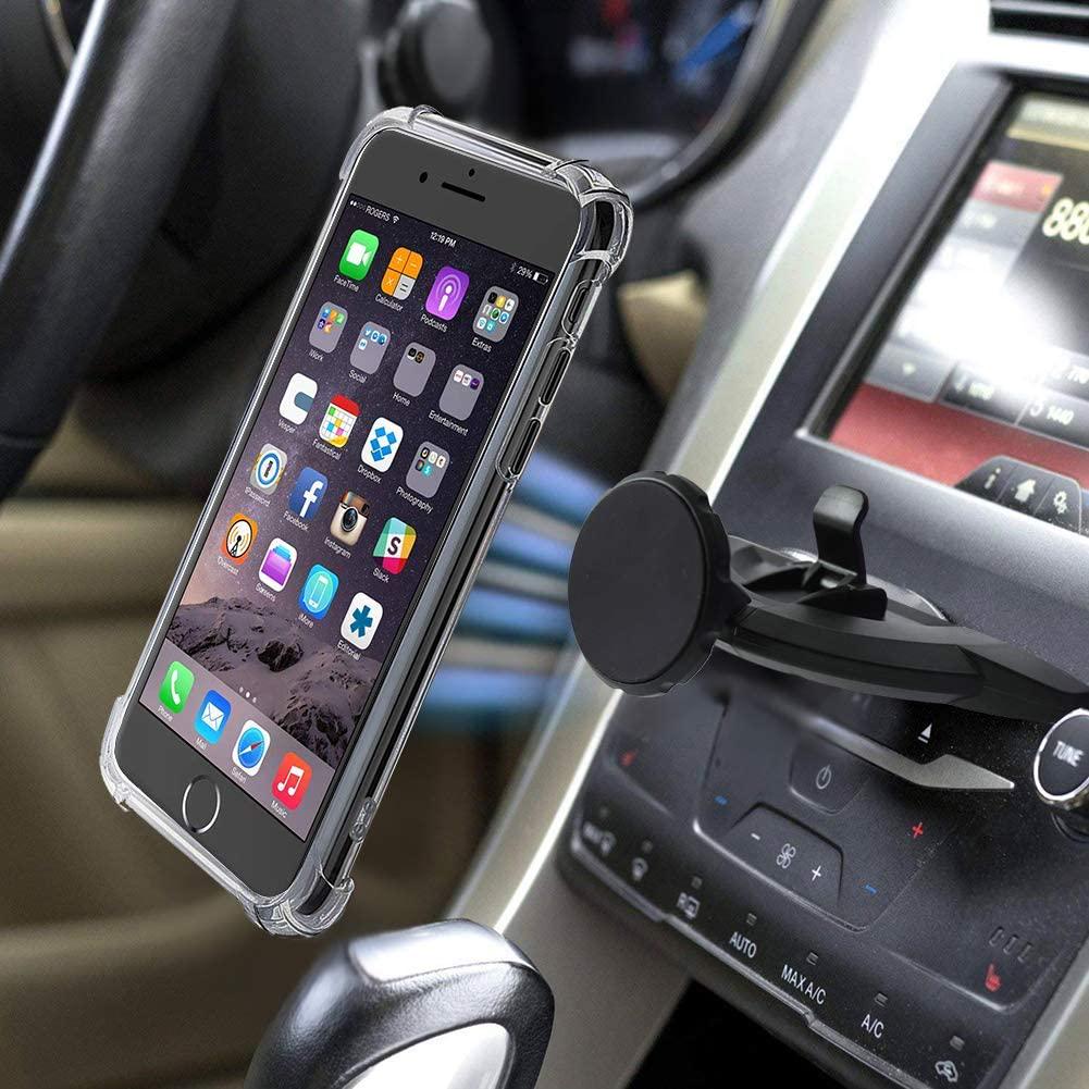Manords, Magnetic CD Slot Car Phone Mount MANORDS Universal Cell Phone Holder 360°Rotation GPS Mount Compatible iPhone XS/X/8/8Plus/7Plus/Samsung Galaxy S9/S8/S7and More