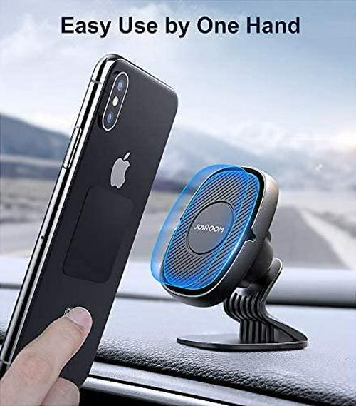 joyroom, Magnetic Car Phone Mount Holder Universal Cell Phone Holder for Car Dashboard, 360° Rotation Car Smartphone Cradle Fit