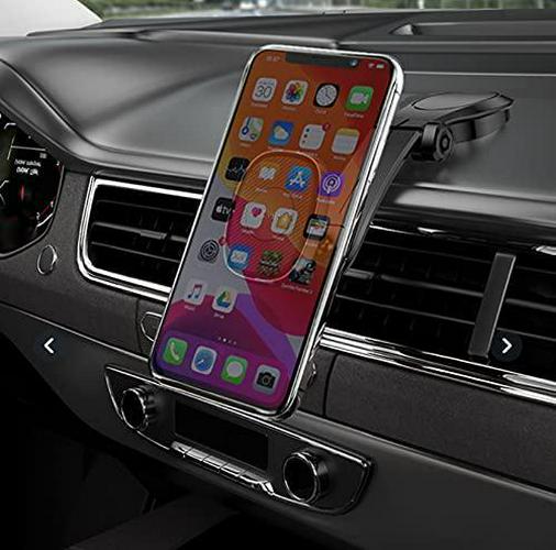 Fast Track USA, Magnetic Cell Phone Mount Holder for Car Dashboard 360 Degree Mobile Phone Stand Bracket with Strong Suction Cup Compatible with Any Smartphone
