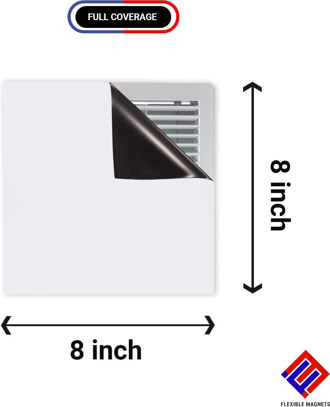 flexible magnets, Magnetic Vent Cover Register Cover for Air Vents. an AC Vent Deflector in A Magnetic Sheet Form! (3, 8 x 8 )