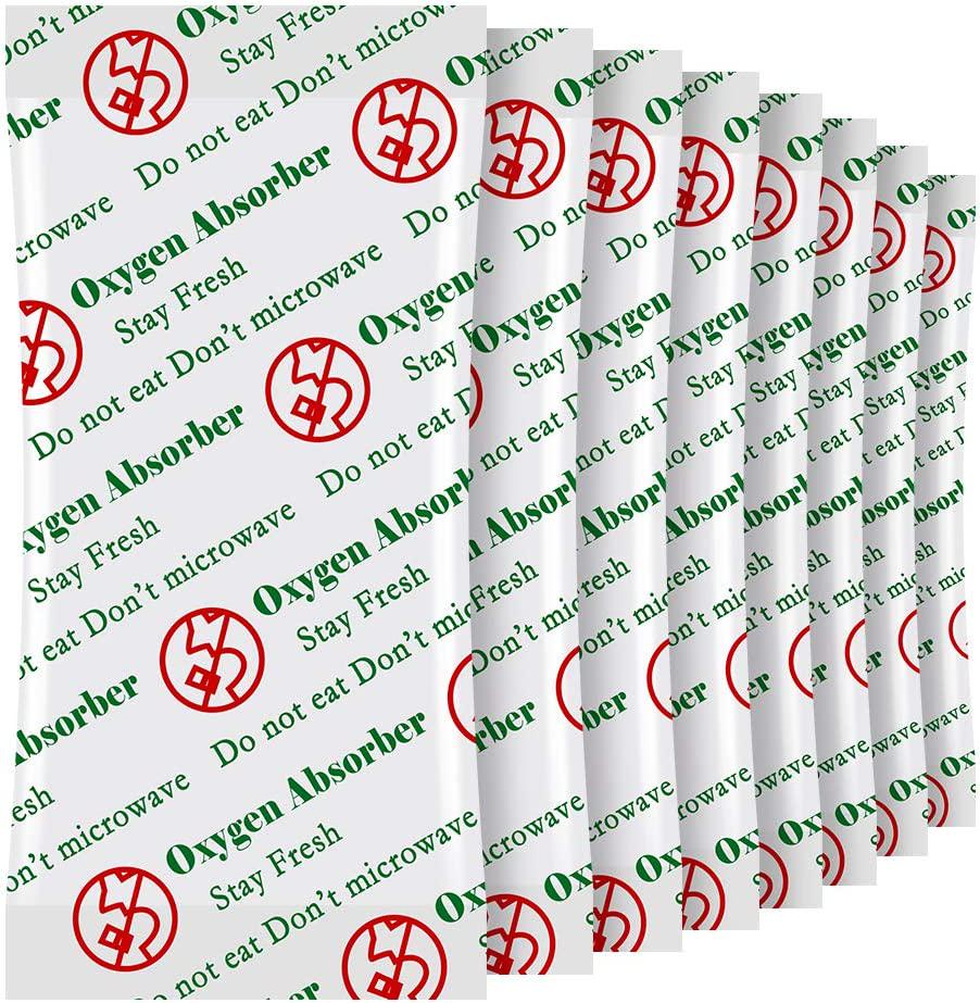 MakMeFre, MakMeFre 200cc(100Packets) Oxygen Absorbers for Food Storage, Food Grade Oxygen Absorbers Packets for Food