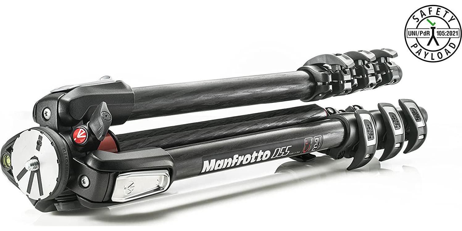 Manfrotto, Manfrotto 055 MT055CXPRO4 Strong Carbon Fiber 4-Section Photo Tripod, Black