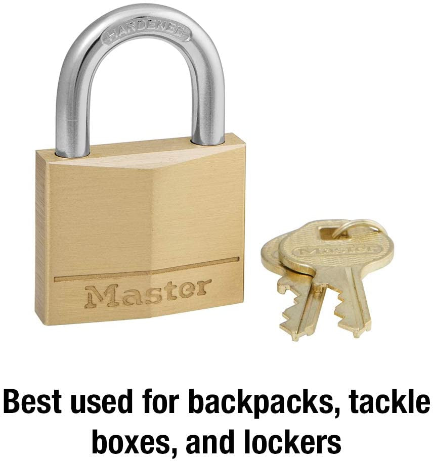 Master Lock, Master Lock 140D Padlock, 1 Pack, Brass
