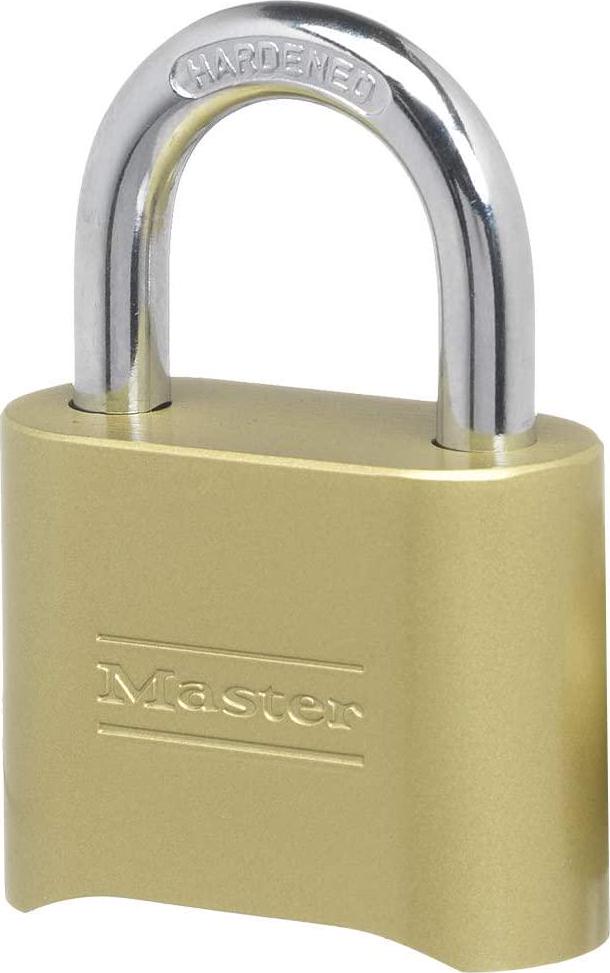 Master Lock, Master Lock 175 Set Your Own Combination Padlock, Brass Finish