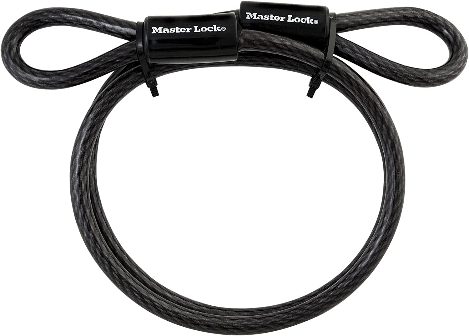 Master Lock, Master Lock Loop Ended Braided Steel Bike Cable Lock, 1.2 M Length X 10 Mm Diameter