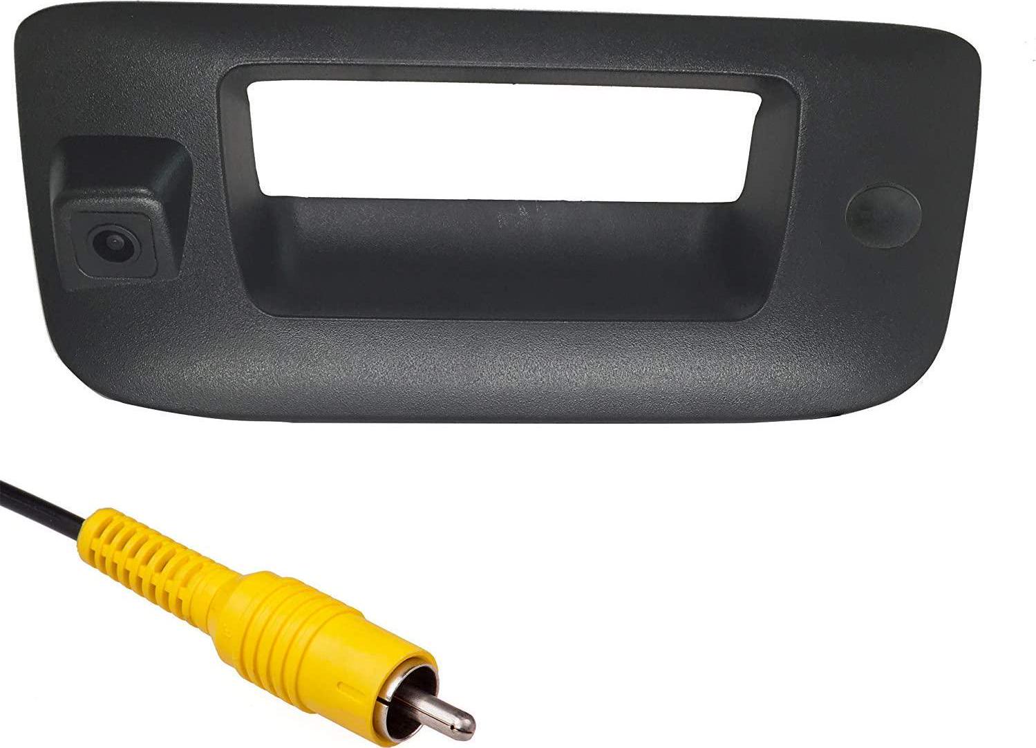 Master Tailgaters, Master Tailgaters for Chevrolet Silverado/GMC Sierra 2007-2013 Black Tailgate Backup Reverse Handle with Camera with Key Hole Plug