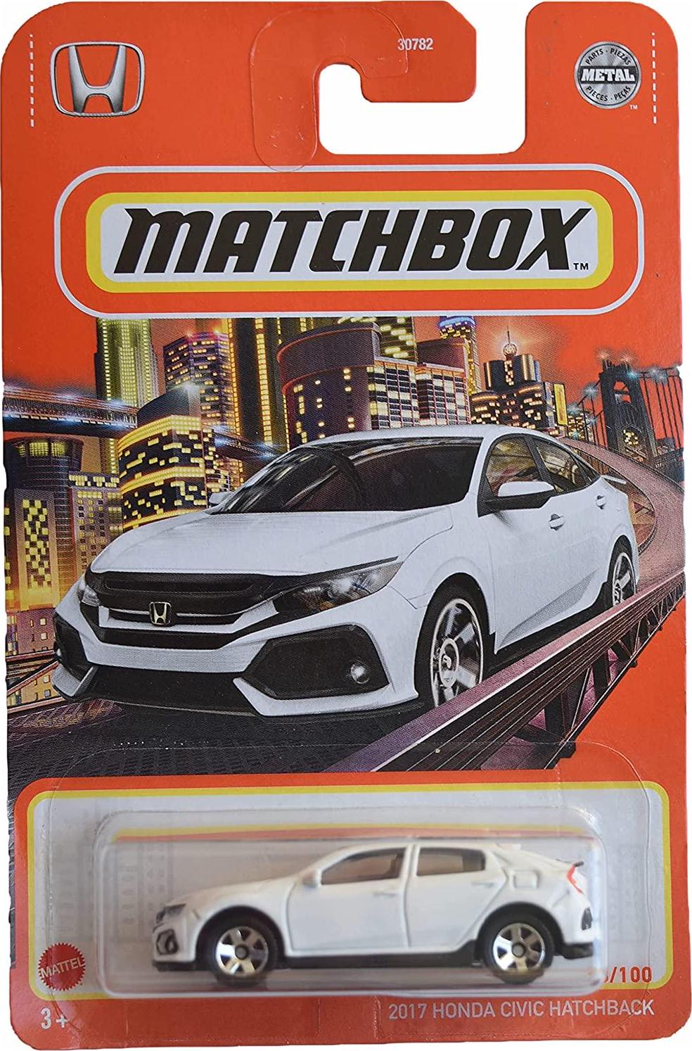 Matchbox, Matchbox 2017 Hon-da Civic Hatchback, [White] 98/100