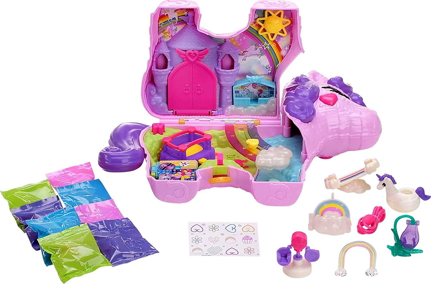 Mattel, Mattel Polly Pocket Unicorn Party Playset Multicolor 10 x 12.2 x 3.6 Inch