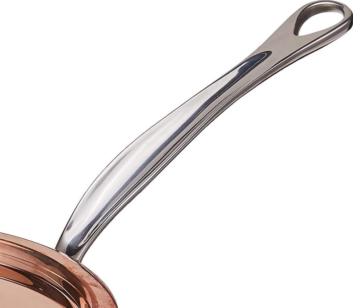 Mauviel, Mauviel Made in France M'Heritage M150S 6110.17 Copper 1.9-Quart Saucepan with Lid, Cast Stainless Steel Handles.
