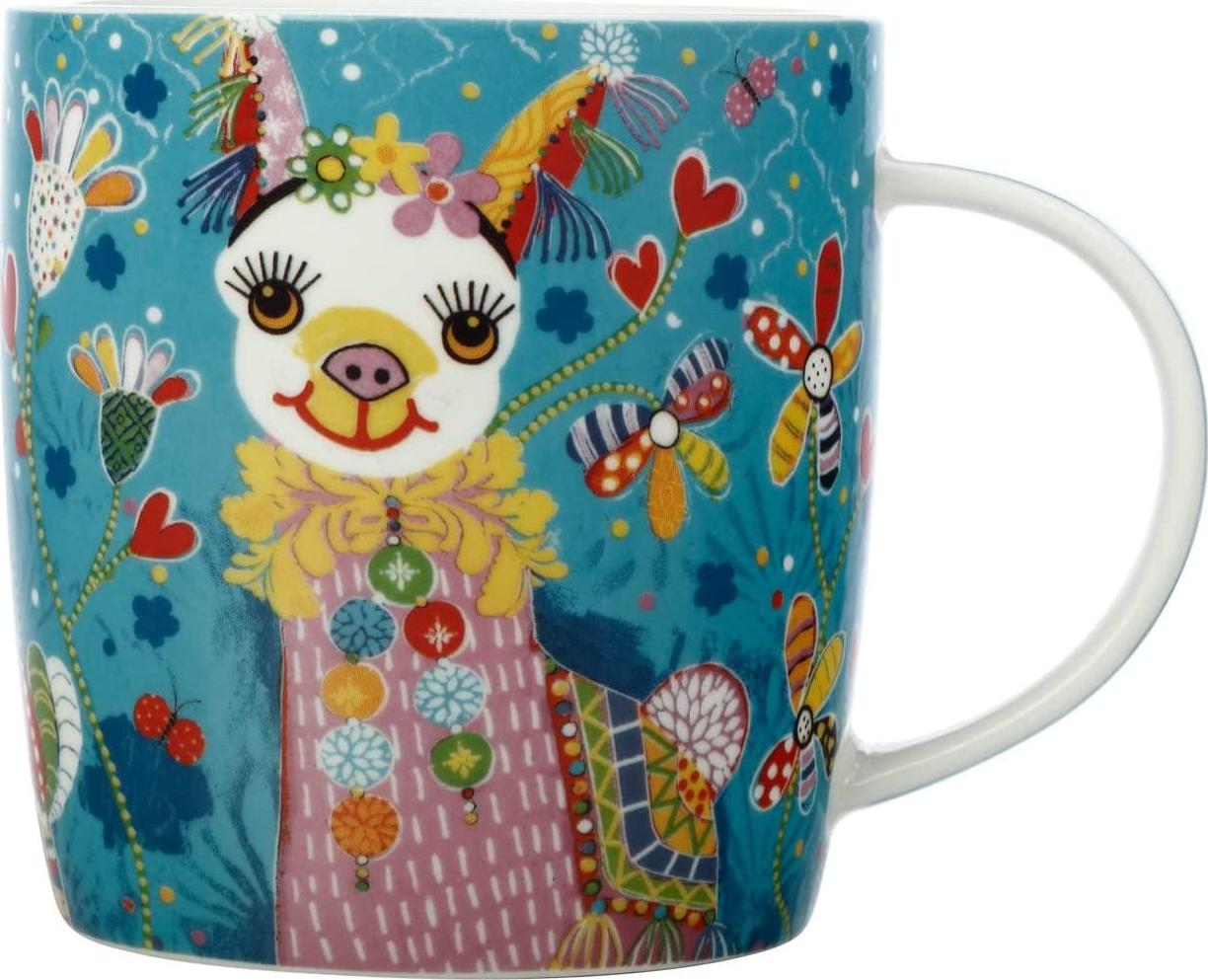 Maxwell & Williams, Maxwell and Williams Donna Sharam Rainbow Jungle Mug 370ML Lively and Lovely Gift Boxed