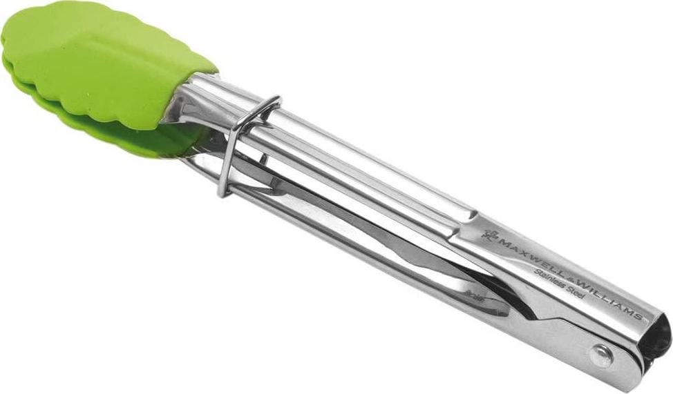 Maxwell & Williams, Maxwell and Williams Grabbers Mini Tongs 18cm Silicone Lime