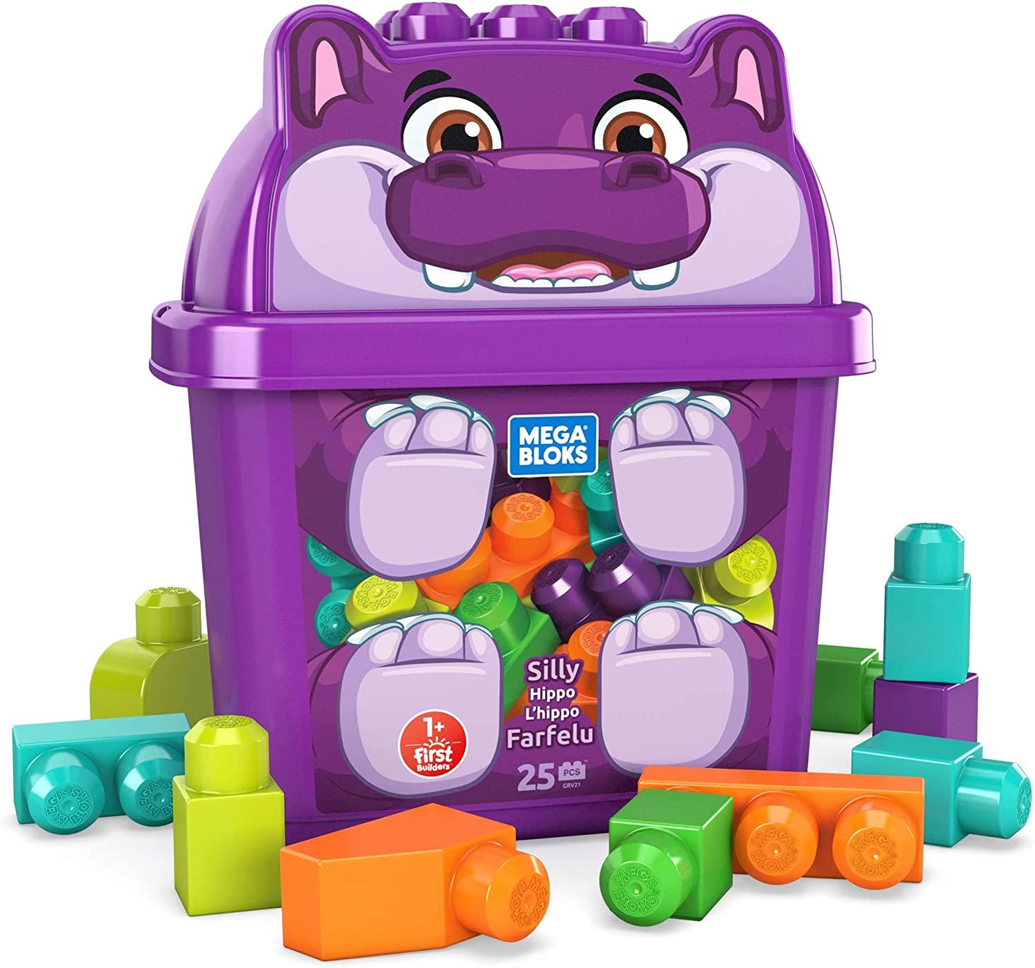 Mega Brands, Mega Bloks Animal Tub with Blocks (Hippo)