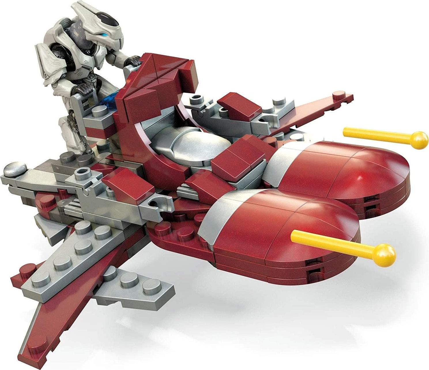 Mega Brands, Mega Construx Halo Banshee Breakout Vehicle Halo Infinite Construction Set with Spartan Recon Character Figure, Building Toys for Kids