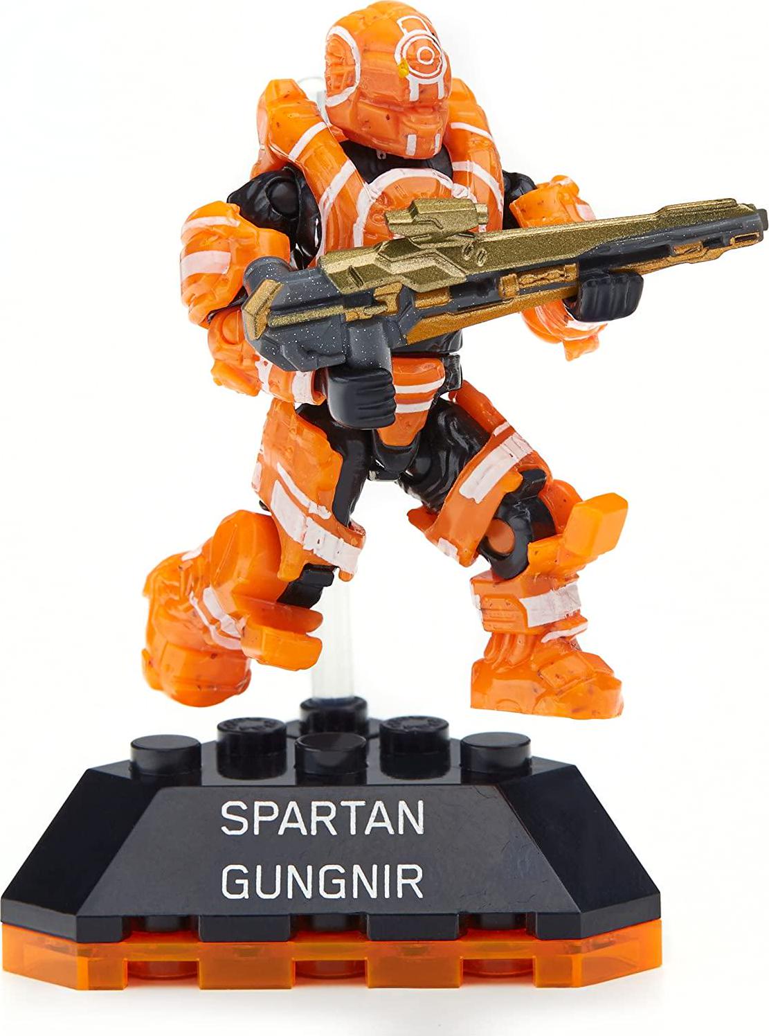 Mega Bloks, Mega Construx Halo Heroes Series 2 Spartan Gungnir Figure, No. 6