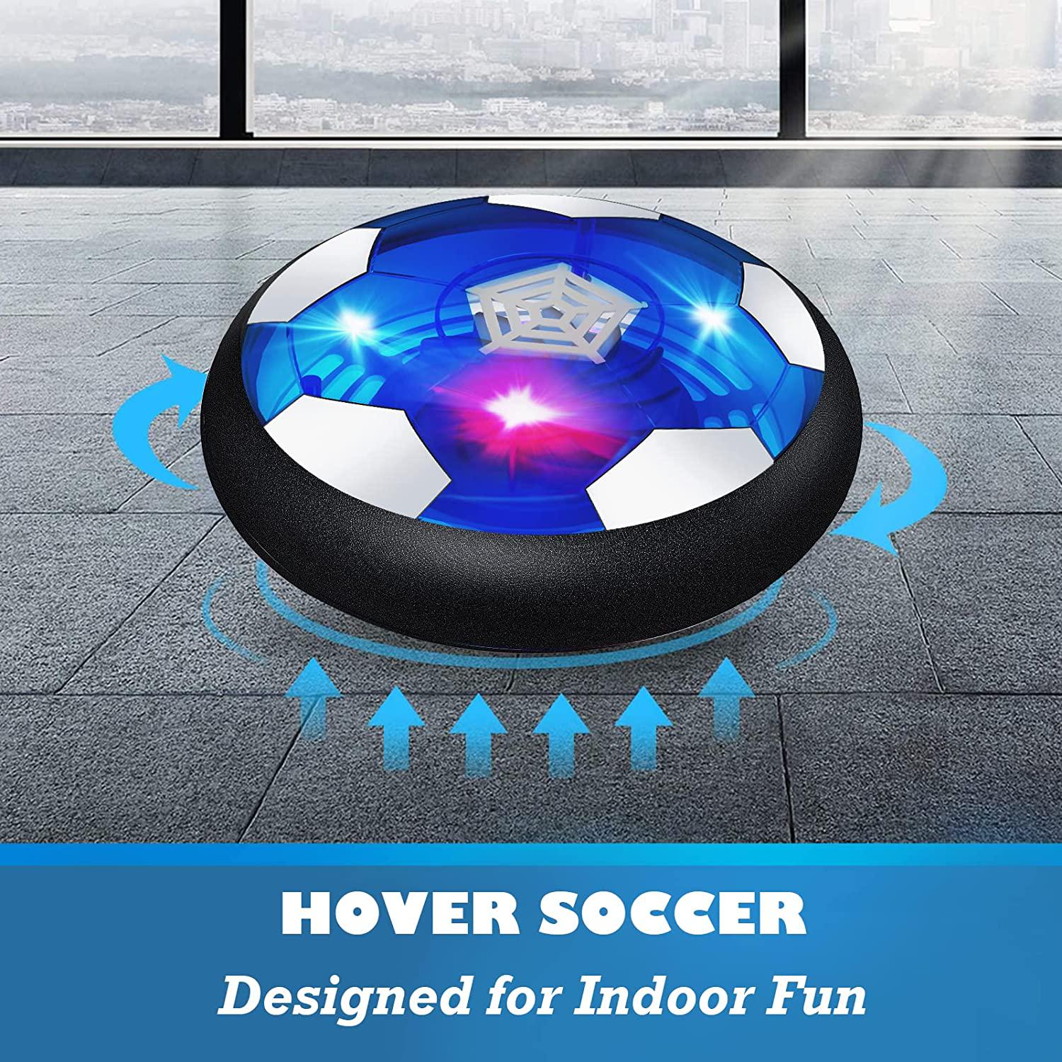 MelMelKat, MelMelKat Rechargeable Hover Soccer Ball [Upgraded], Christmas Stocking Stuffers Kids Toys Soccer Games with Colorful LED Light Indoor Activities Birthday Gifts for Boys Girls Toddlers 3-10 Years Old