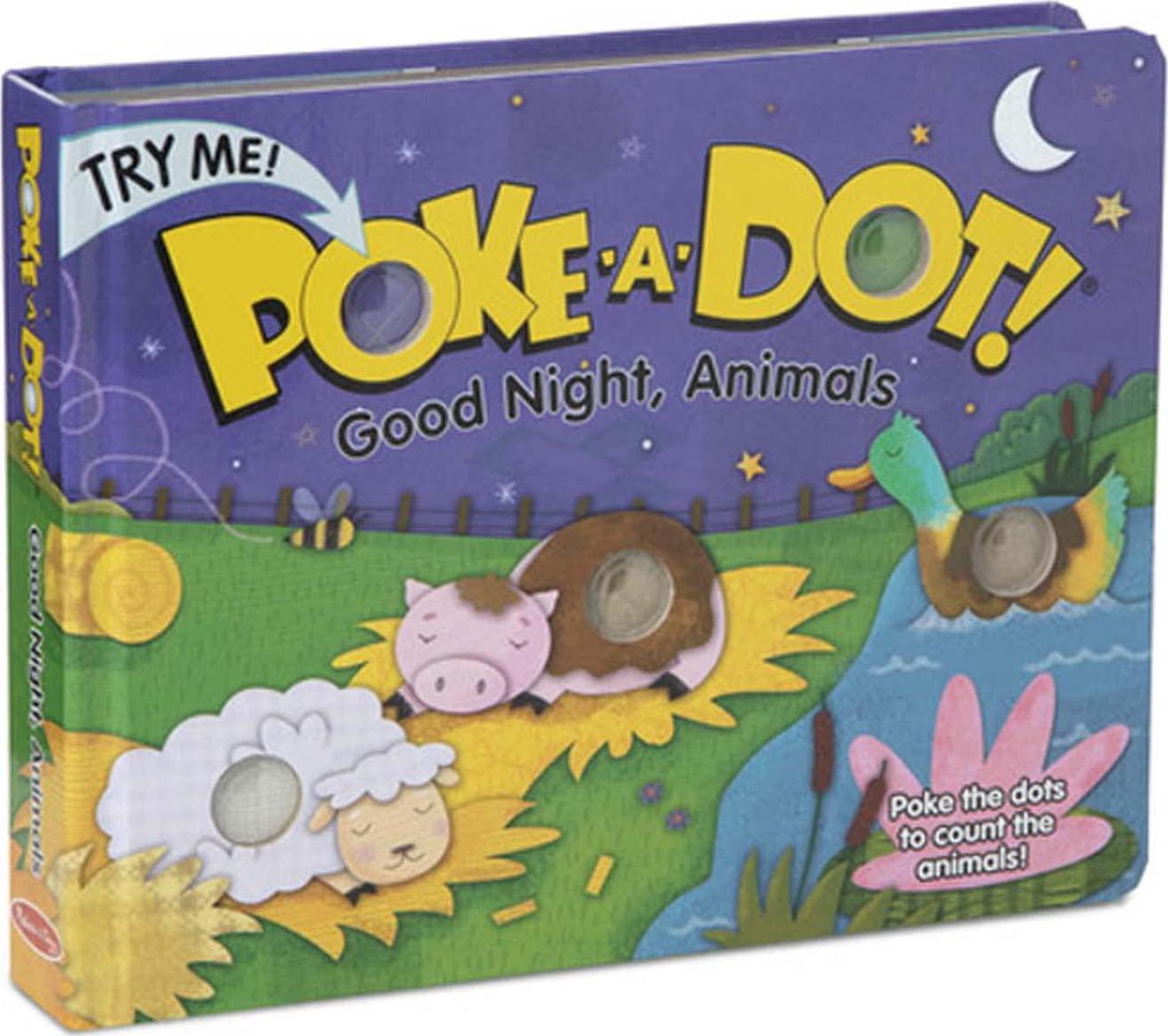 Melissa & Doug, Melissa and Doug 31343 Poke-A-Dot Goodnight, Animals Board Book