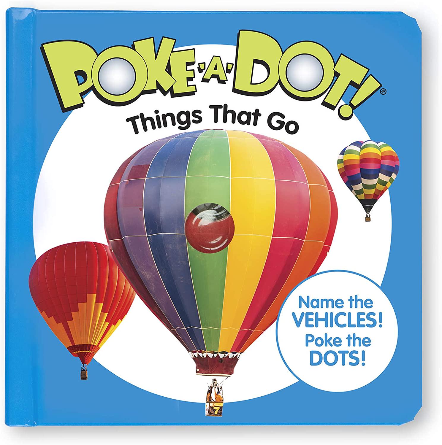 Melissa & Doug, Melissa and Doug 41354 Poke-a-Dot Things That Go | Activity Books | 3+ | Boy or Girl