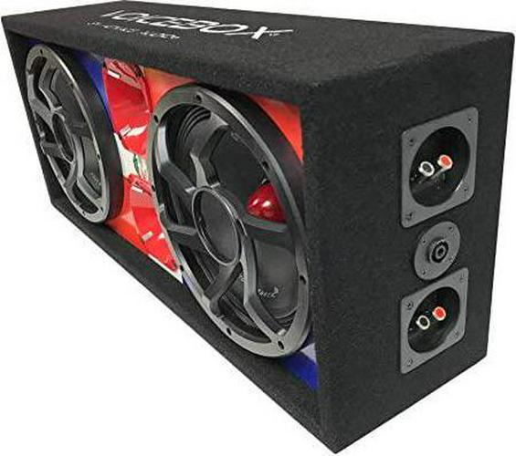 Menace Audio, Menace AudioÂ Dual 10 Loaded Midrange Speaker Box - Dominican Flag/RED
