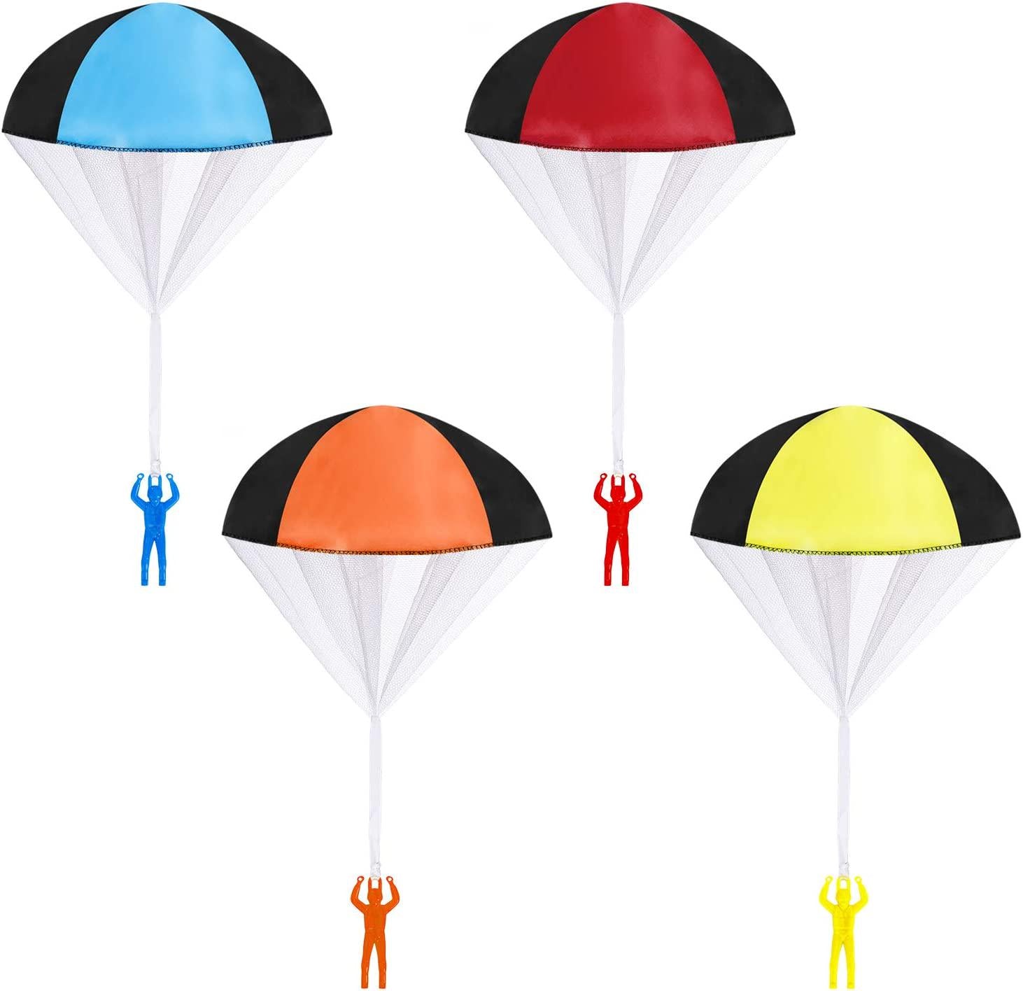 MengH-SHOP, MengH-SHOP Parachute Toy Hand Throw Parachute Man Soldier Toy Set Outdoor Throwing Flying Toys Gifts for Kids Child Boys Girls 4 Pack