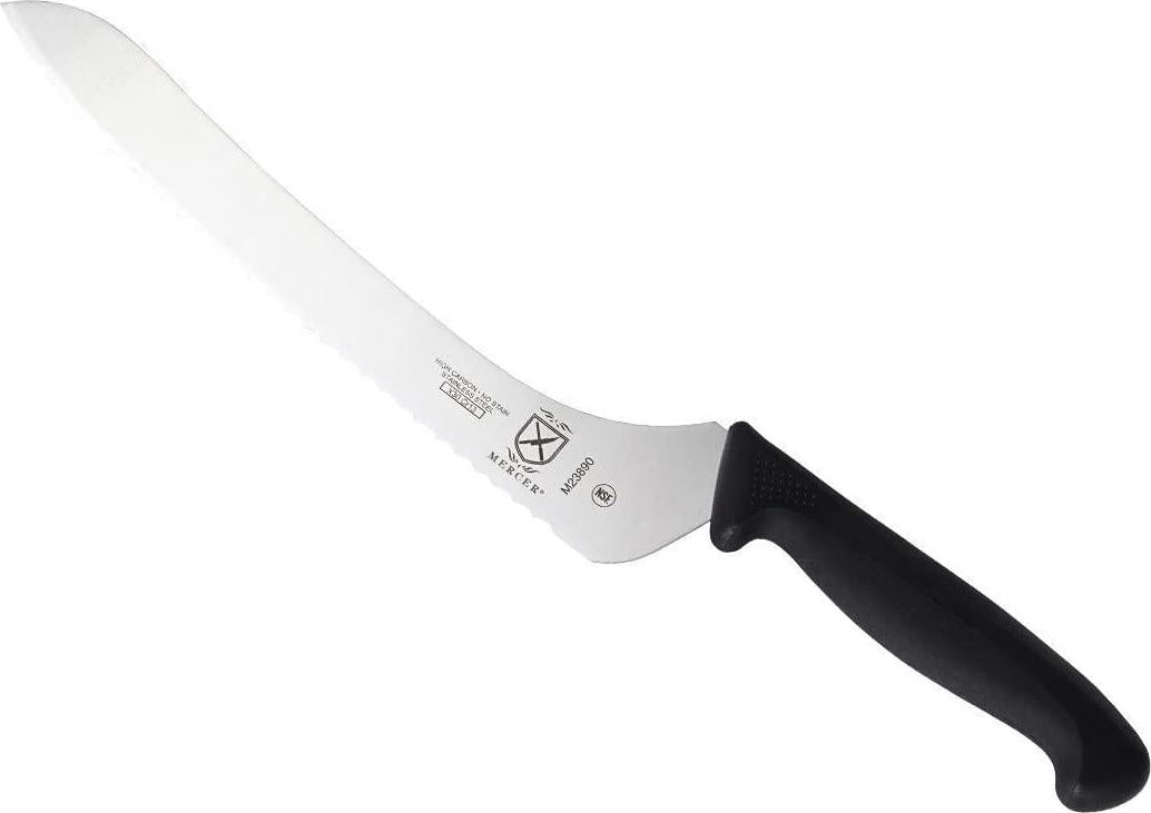 Mercer Culinary, Mercer Culinary M23890 Millennia Offset Bread Knife, 9-Inch, Black