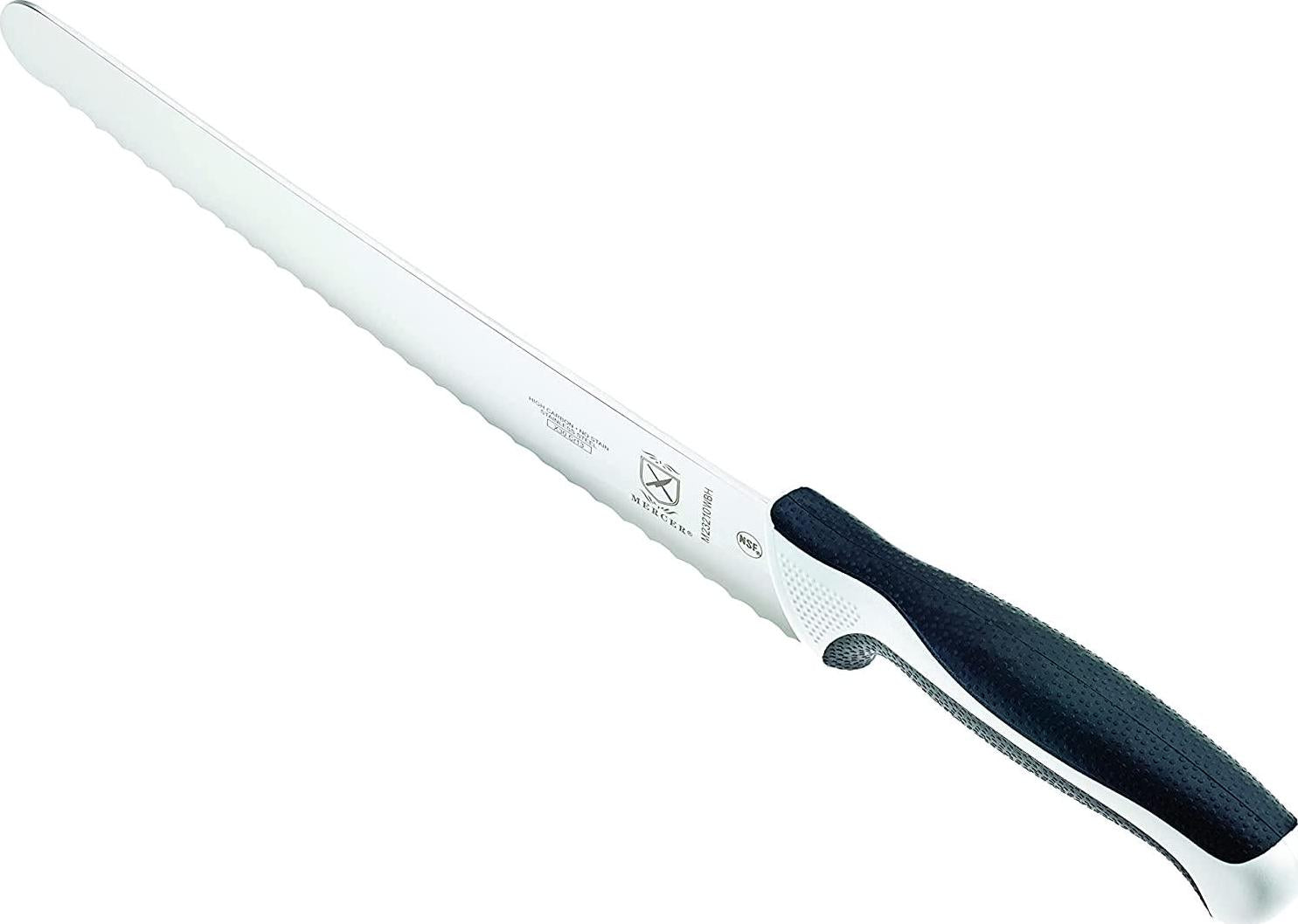 Mercer Culinary, Mercer Culinary Millennia 10-Inch Wide Bread Knife, White