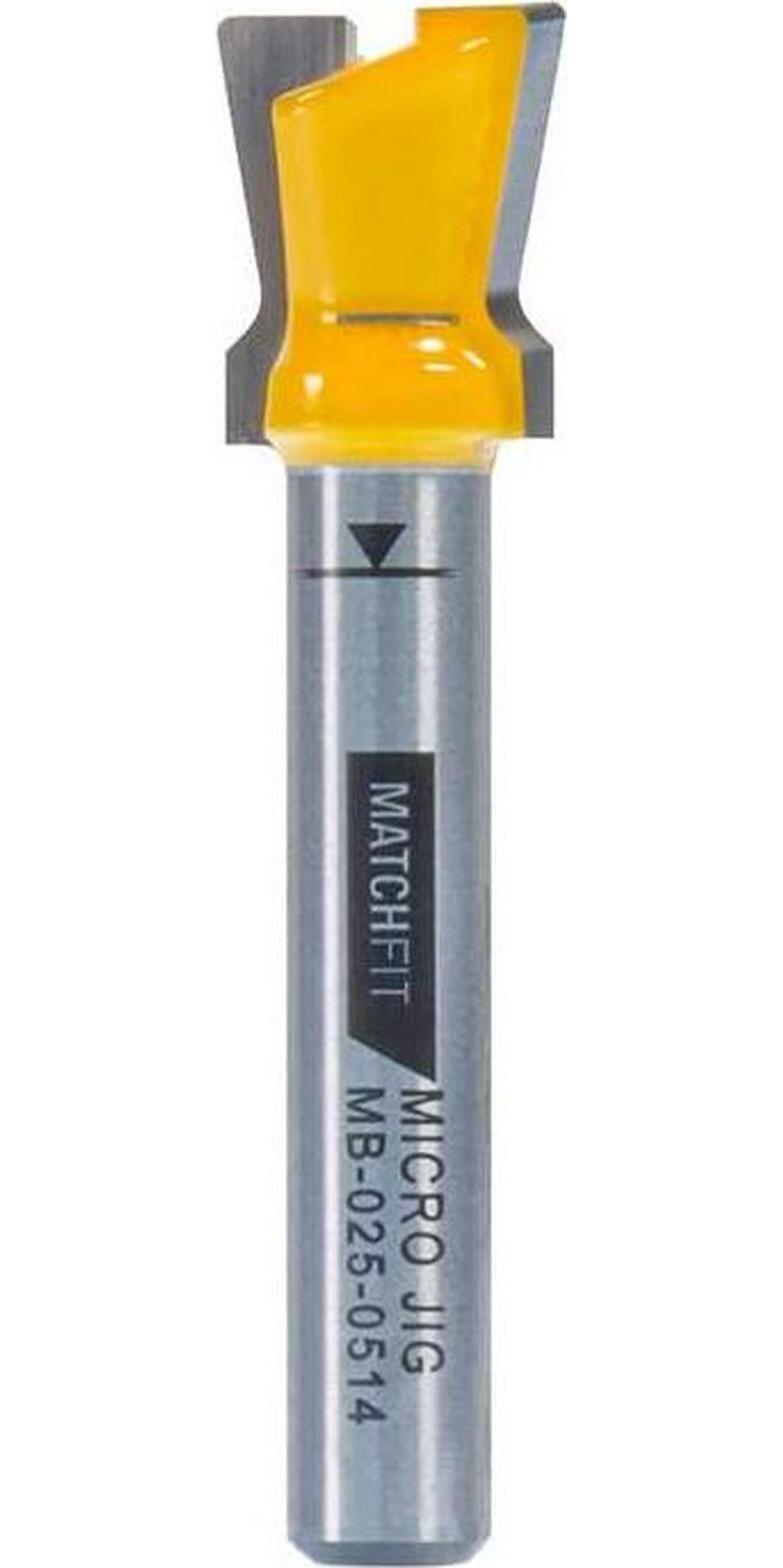 Micro Jig, Micro Jig 1/4-inch MatchFit Dovetail Relief Router Bit