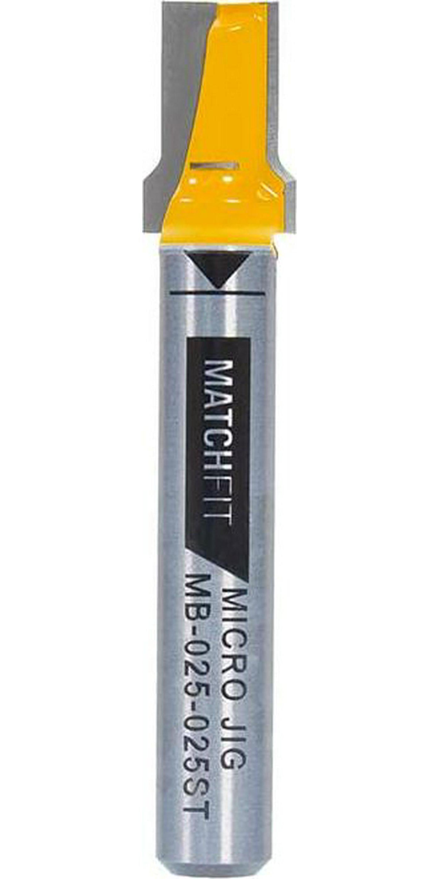 Micro Jig, Micro Jig 1/4-inch Shank Match Fit Dovetail Clamp Router Bit, Yellow